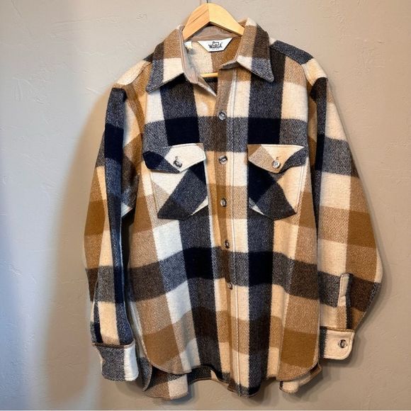 Woolrich Other - Vintage Woolrich| L | perfect heavy weight wool Plaid Jacket button down shirt